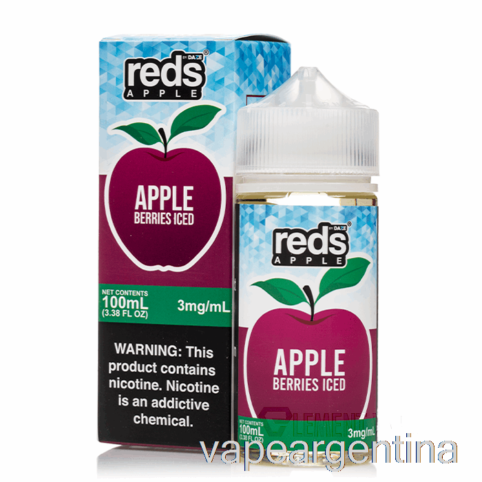 Bayas Heladas - E-jugo De Manzana Roja - 7 Daze - 100ml 12mg Vape Argentina